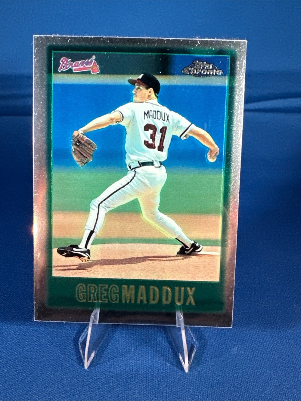 1997 Topps Chrome - Refractor Greg Maddux #49